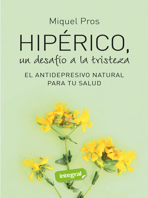 cover image of Hipérico, un desafío a la tristeza